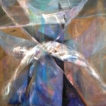 Magdalena Limbach, "Most", akryl na płótnie, 130 x 150 cm, cena: 4 000 zł